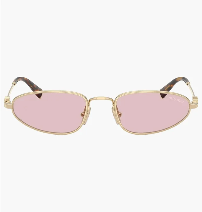 Сонцезахисні окуляри жіночі MIU MIU Pink/Gold A52S-ZVN4I0-52