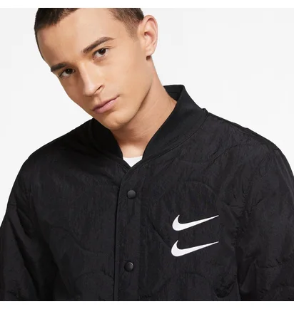 Куртка мужская Nike M Nsw Swoosh Jkt+ Quilted Black Cu3922-010