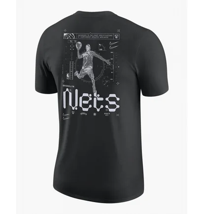 Футболка чоловіча Nike Brooklyn Nets Black Dx9976-010
