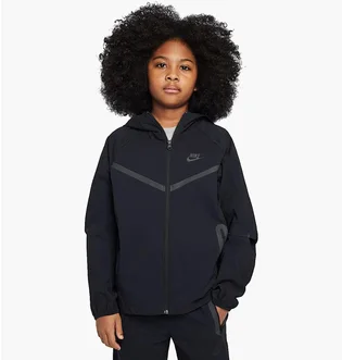 Толстовка дитяча Nike Sportswear Tech Fleece Black HQ8911-010