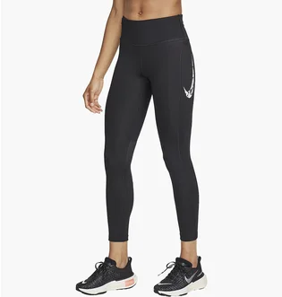 Леггинсы женские Nike Fast Mid-Rise 7/8 Running Leggings With Pockets Black FN3268-010