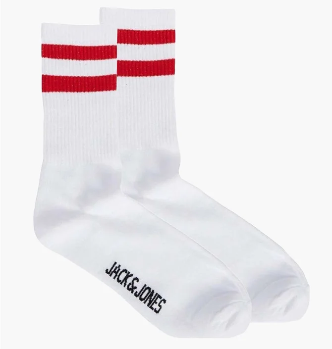 Носки унисекс Jack & Jones Edan Tennis Unisex White (1 пара) 12240479