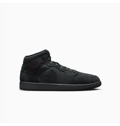 Кроссовки мужские Air Jordan 1 Mid Se Craft Monochrome Black FD8634-001
