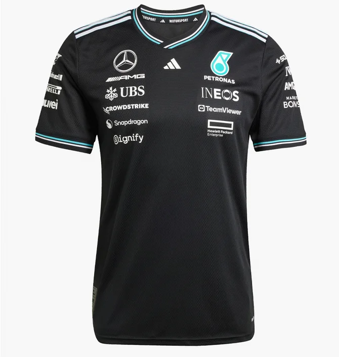 Футболка чоловіча Adidas Mercedes - Amg Petronas Formula One Team Driver Authentic Black JY2607