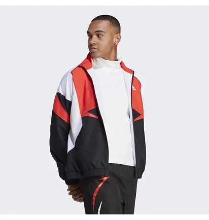 Куртка мужская Adidas Colorblock Track Jacket Black/Orange Ic3694
