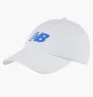 Кепка унисекс New Balance 6 Panel Curved Brim Snap Back V2.0 White Lah13010Wt