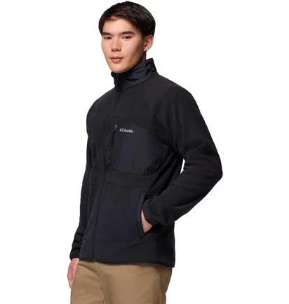 Кофта чоловіча Columbia Fast Trek Overlay Full Zip Fleece Black 2135691010