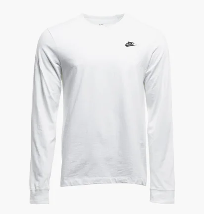 Лонгслів чоловічий Nike Club Ls Tee White AR5193-100