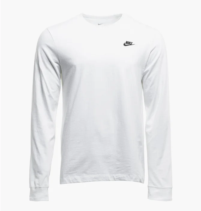 Лонгслів чоловічий Nike Club Ls Tee White AR5193-100