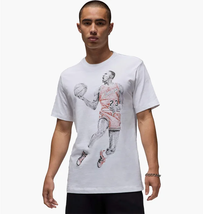 Футболка мужская Air Jordan M J Brand Dot Mj Ss Crew White FZ1936-100