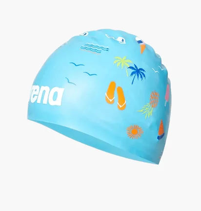 Шапочка для плавания Arena Poolish Moulded Light Blue/Multi 1E774-233