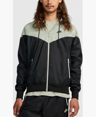 Олімпійка чоловіча Nike Casaco M Wvn Lnd Wr Hd Jkt Black/Green DA0001-018