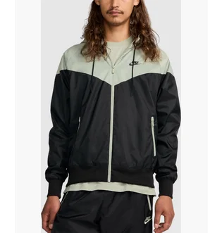 Олимпийка мужская Nike Casaco M Wvn Lnd Wr Hd Jkt Black/Green DA0001-018