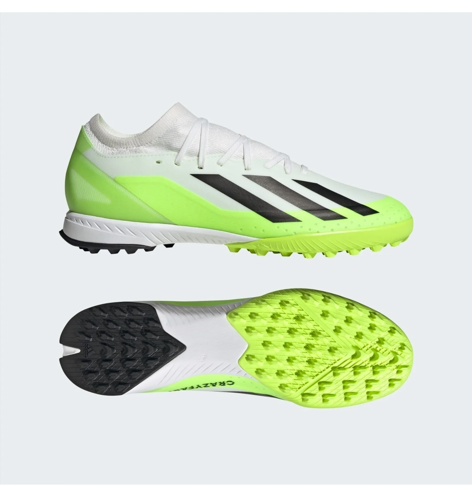 ᐉ Сороконіжки унісекс Adidas X Crazyfast.3 Turf Shoes White/Green