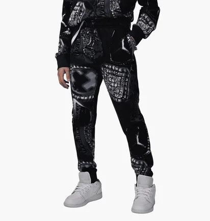 Штаны детские Air Jordan Mvp French Terry Printed Black 95D748-G0T