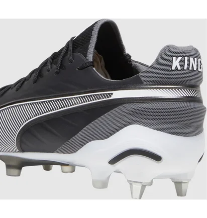 Бутсы унисекс Puma King Ultimate Mxsg Black/Grey 107866-01
