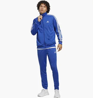 Спортивный костюм мужской Adidas Basic 3-Stripes Tricot Tracksuit Blue IC6761