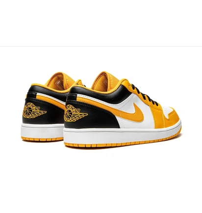 Кросівки чоловічі Air Jordan 1 Low White/Yellow 553558-701