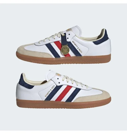 Кроссовки мужские Adidas Samba Og Sporty & Rich Shoes White IH8338