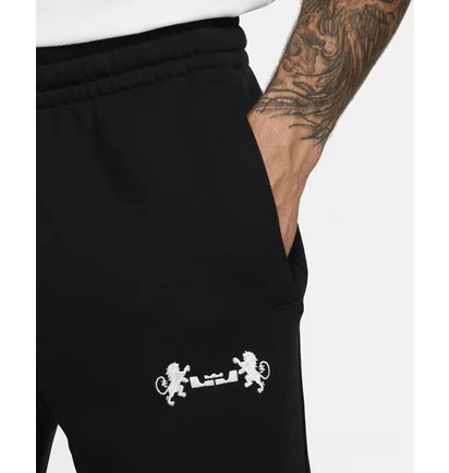Штани чоловічі Nike Lebron Open Hem Fleece Pants Black FB7127-010