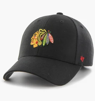 Кепка унісекс 47 Brand Nhl Chicago Blackhawks Black H-MVP04WBV-BKA