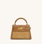 Сумка жіноча JW PEI Elise Faux Bamboo Woven Top Handle Bag Brown BB2024BG86105JWP