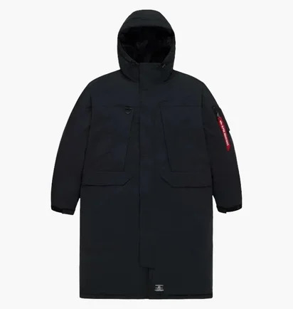 Пуховик мужской Alpha Industries Seal Long Puffer Parka Black MJS55502C1-001