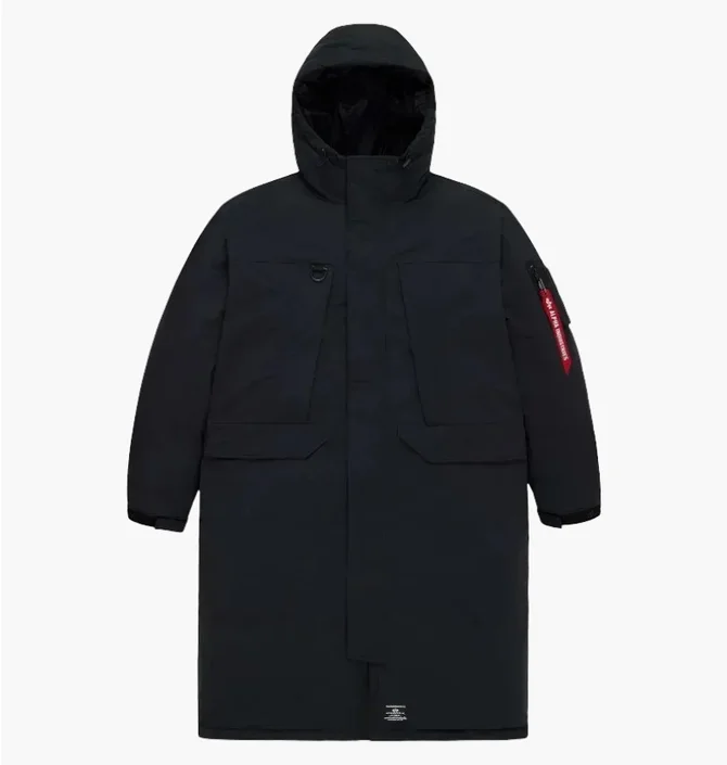 Пуховик мужской Alpha Industries Seal Long Puffer Parka Black MJS55502C1-001