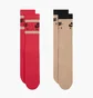 Шкарпетки унісекс Nike Everyday Essential Crew Pink/Beige (2 пари) DH6170-911
