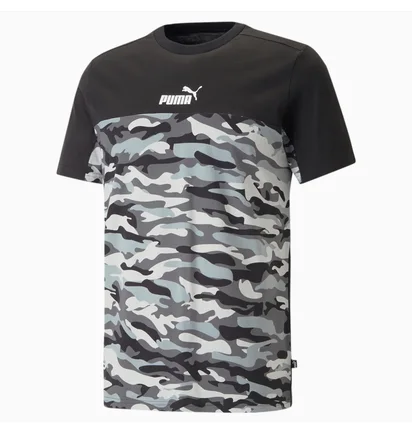 Футболка мужская Puma Essentials Block Camo Black/Camo 673335-01