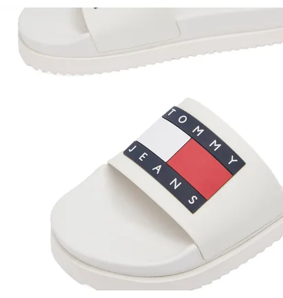 Тапочки унисекс Tommy Jeans Elevated Flatform Slider Beige EN0EN02451-YBL