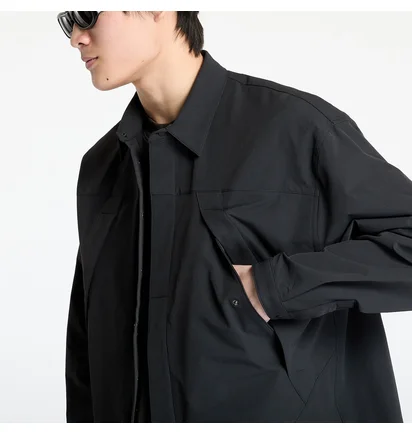 Сорочка чоловіча ROA Utility Overshirt Black RBMW0372FA264