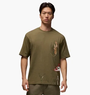 Футболка мужская Air Jordan Crew-Neck T-Shirt Olive HQ2666-222