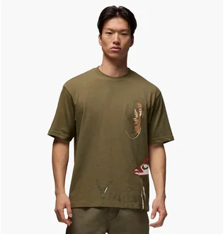 Футболка мужская Air Jordan Crew-Neck T-Shirt Olive HQ2666-222