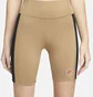 Шорты женские Nike Sportswear Swoosh Logo High-Waisted Bike Shorts Brown Dx2325-258
