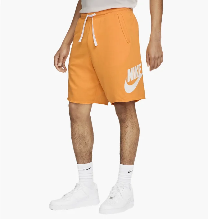Шорти чоловічі Nike Club Alumni French Terry Orange DX0502-717