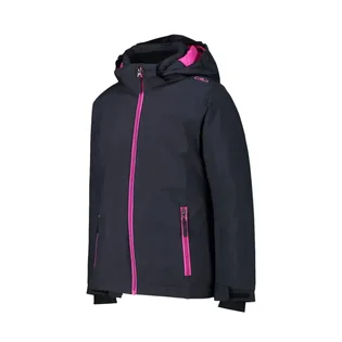 Куртка дитяча CMP Snaps Hood Twill Black/Pink 39W2085-00US
