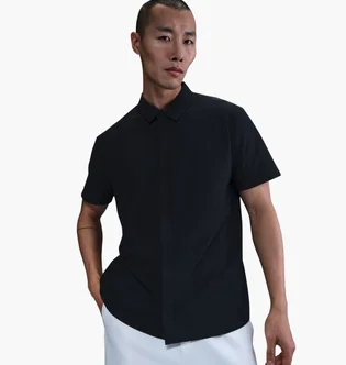 Сорочка чоловіча Nike Nk Df 24.7 Ps Ss Button Down Black HQ6958-010