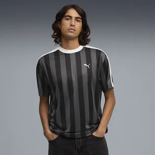 Футболка чоловіча Puma Ess T7 Striped Jersey Black/Grey 692195-01