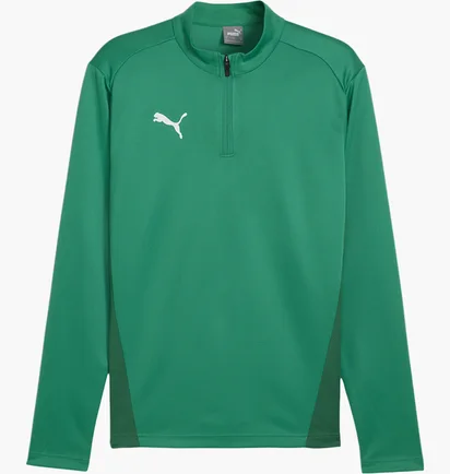 Кофта мужская Puma Teamgoal Training 1/4 Sweatshirt Rits Green 658629-05