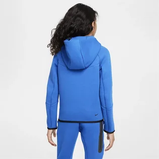 Толстовка детская Nike Sportswear Tech Fleece Big Kids Full-Zip Hoodie Blue HV5867-480