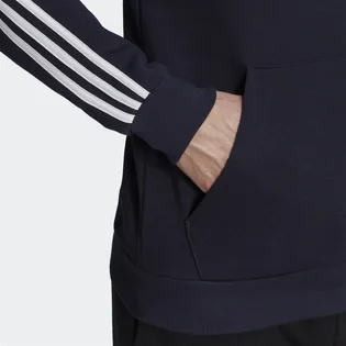 Худи мужское Adidas Essentials Fleece 3-Stripes Hoodie Blue GK9073