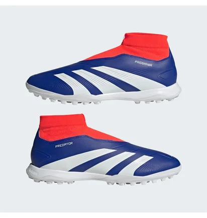 Сороконіжки унісекс Adidas Predator League Laceless Turf Boots Blue/Red IF6385