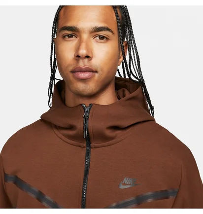 Толстовка чоловіча Nike M Nsw Tch Flc Hoodie Fz Wr Brown Cu4489-259