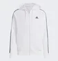 Толстовка мужская Adidas Essentials French Terry 3-Stripes Full-Zip Hoodie White Ic9836