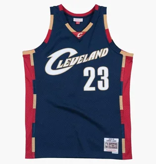 Майка мужская Mitchell & Ness Cleveland Cavaliers Nba Jersey Lebron James Blue SMJYGS18156-CCANAVY08LJAN