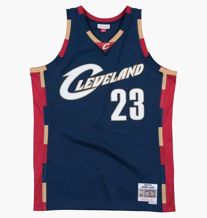 Майка мужская Mitchell & Ness Cleveland Cavaliers Nba Jersey Lebron James Blue SMJYGS18156-CCANAVY08LJAN
