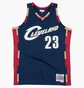 Майка мужская Mitchell & Ness Cleveland Cavaliers Nba Jersey Lebron James Blue SMJYGS18156-CCANAVY08LJAN