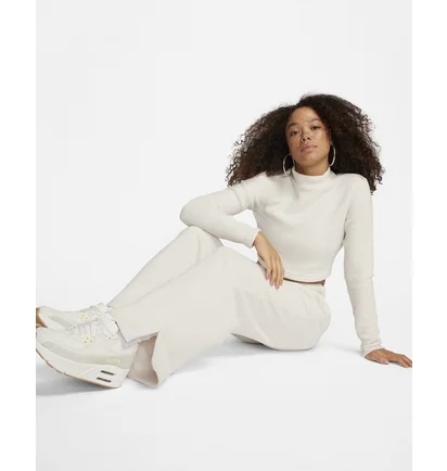 Штаны женские Nike Sportswear Phoenix Plush High-Waisted Wide-Leg Cozy Fleece Pants White FN3622-104