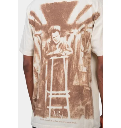 Футболка мужская C.P. Company Beige 20CMTS291A005431G